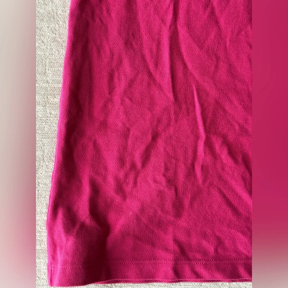 Lacoste Girls Polo Dress Pink Size 10 Large Logo Classic Preppy - Picture 6 of 10